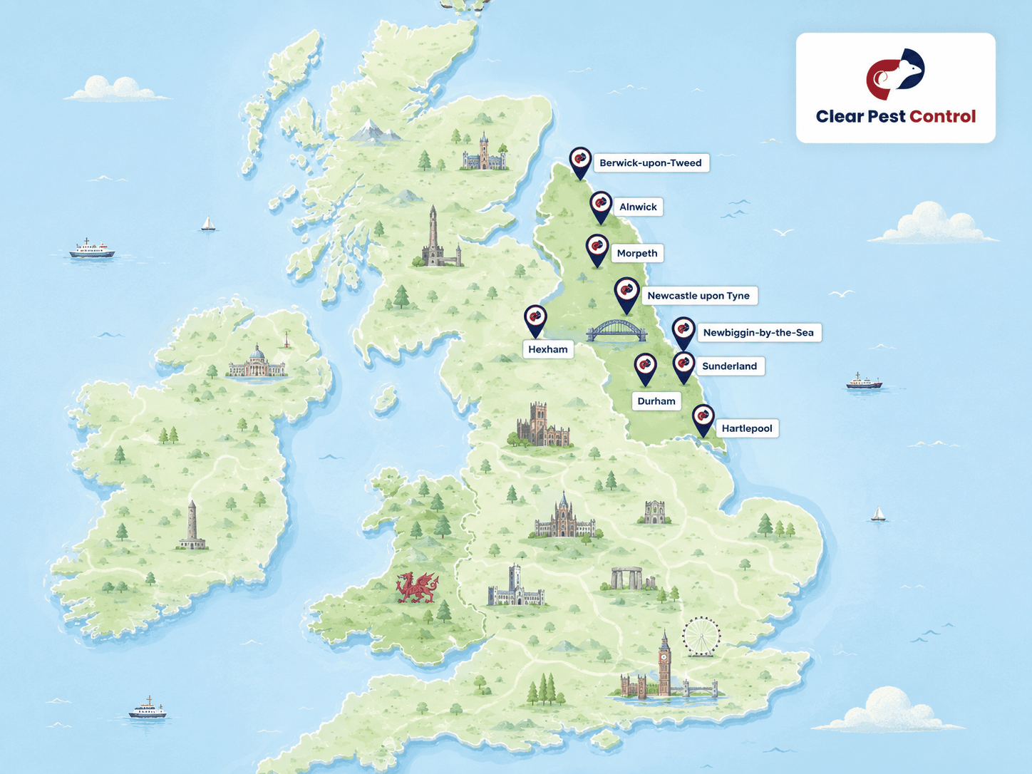 Full North East England Regional Coverage